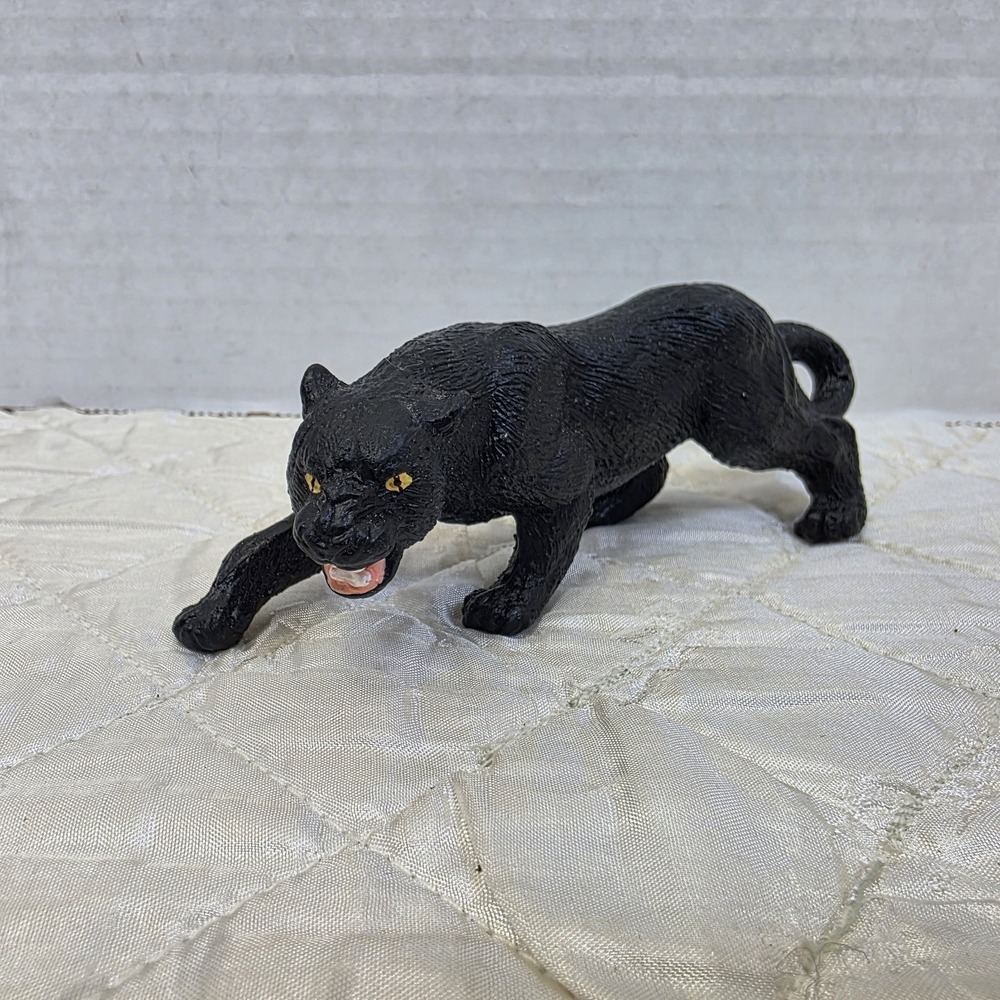 Safari Ltd 2006 BLACK PANTHER Leopard Adult Figure Wildlife Big Cat Figurine Toy